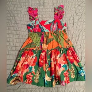 Farm Rio Vibrant Floral Sleeveless Dress size XL